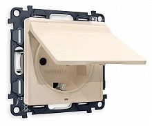 Розетка с заземлением и со шторкой, без рамки с крышкой Ambrella Volt ALFA MA328010 в Нижнем Новгороде