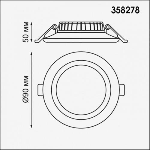 Встраиваемый светильник Novotech Joia 358278 в Кораблино фото 2