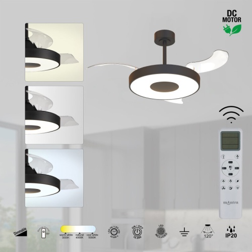 Светильник с вентилятором Mantra COIN FAN 9501 в Нижнем Новгороде фото 4