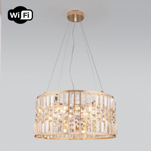 Подвесной светильник Eurosvet Lory 10125/5 золото/прозрачный хрусталь Strotskis Smart в Нижнем Новгороде фото 5