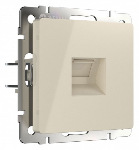 Розетка Ethernet RJ-45 без рамки Werkel слоновая кость W1181003 в Нижнем Новгороде