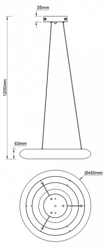 Подвесной светильник Escada Soft 10258/1LED в Ермолино фото 5