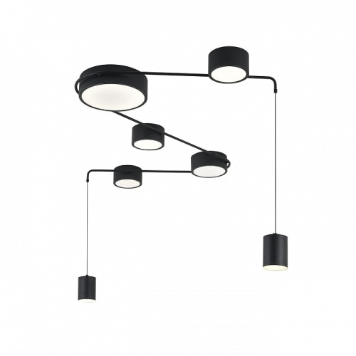 Потолочная люстра Indigo Modulo 14028/7С Black в Нижнем Новгороде фото 5