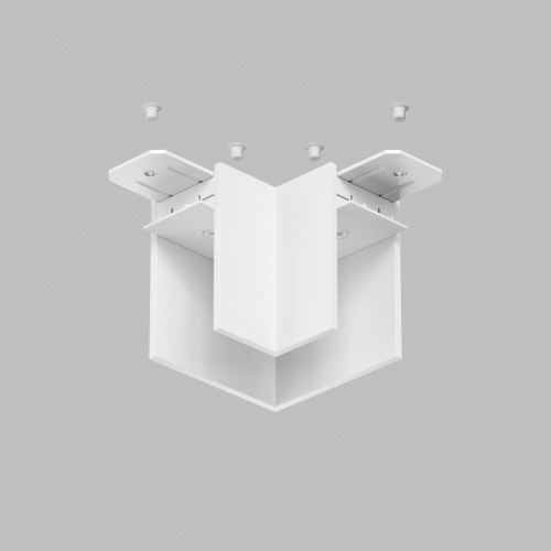 Соединитель угловой L-образный для треков накладных Denkirs Smart TR2102-WH в Нижнем Новгороде фото 3