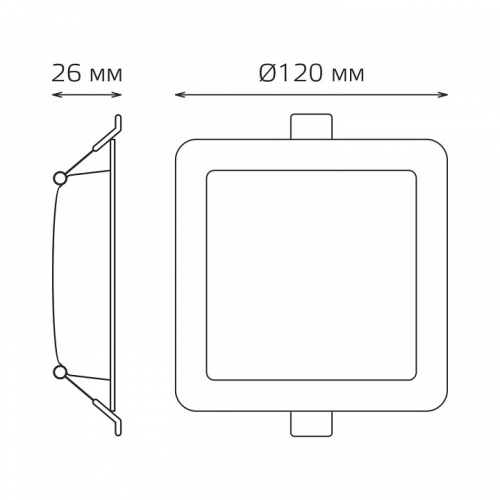 Встраиваемый светильник Gauss  9031420209 в Нижнем Новгороде фото 2