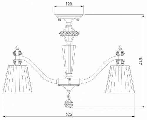 Люстра на штанге Eurosvet Diva a053461 в Нижнем Новгороде фото 2