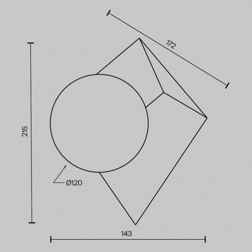 Накладной светильник Maytoni Cubeo MOD445WL-01B в Нижнем Новгороде фото 2