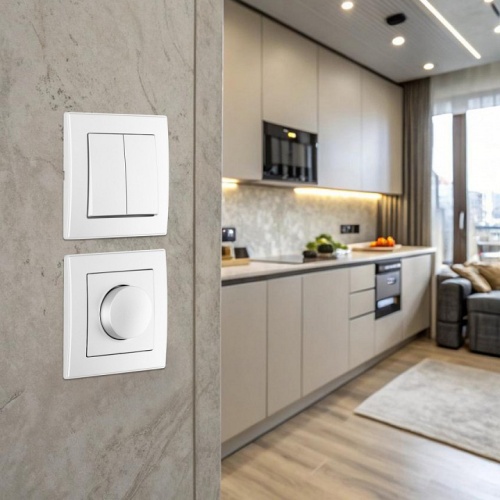 Выключатель двухклавишный Arte Milano SET06-1 SET06-1-30-2 silver в Нижнем Новгороде фото 2