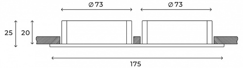 Встраиваемый светильник Hesby Lighting Breeze HSBL_0098 в Нижнем Новгороде фото 6