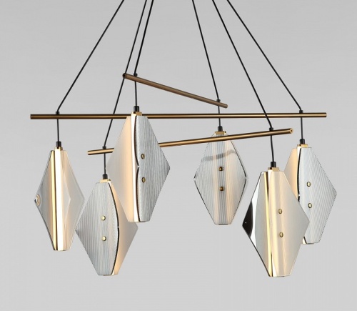 Подвесная люстра Eurosvet  301054 LED латунь в Нижнем Новгороде