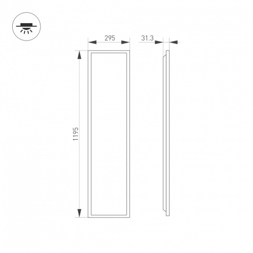 Светильник для потолка Армстронг Arlight TITAN 052814 в Нижнем Новгороде фото 2