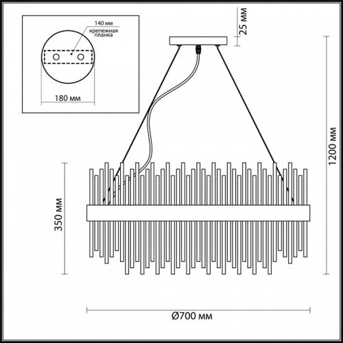 Подвесная люстра Odeon Light Focco 4722/18 в Качканаре фото 6