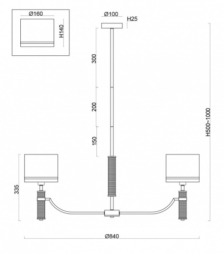 Подвесная люстра Freya Albero FR5108PL-07N в Бородино фото 2