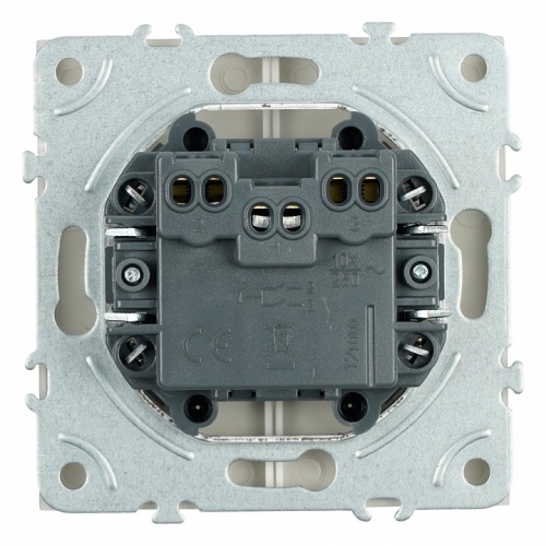 Выключатель двухклавишный без рамки Stekker Эмили 49892 в Нижнем Новгороде фото 5