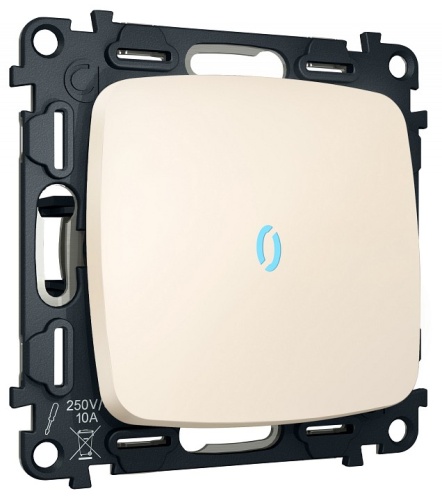 Выключатель самовозвратный одноклавишный с подсветкой, без рамки Ambrella Volt MO MO322060 в Нижнем Новгороде