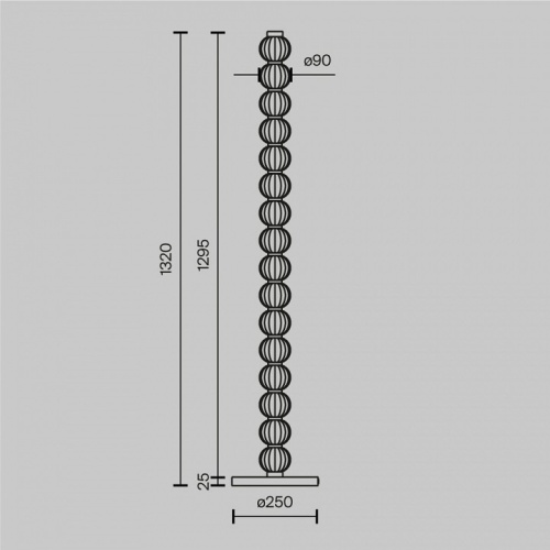 Торшер Maytoni Amulet MOD555FL-L23G3K в Нижнем Новгороде фото 7