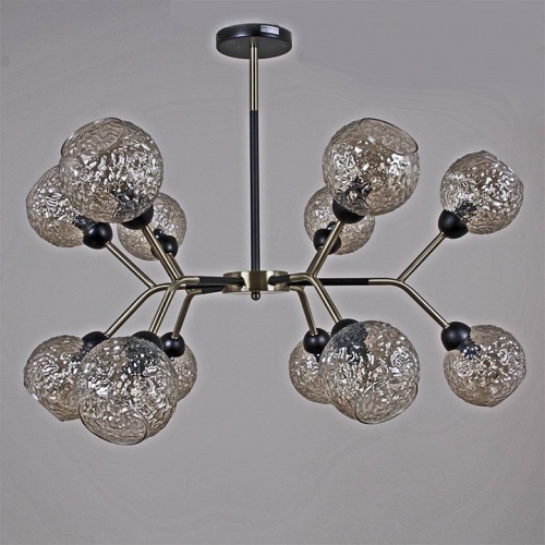 Люстра на штанге ILLUMICO  IL0268-12PSQ-79 BK AB в Нижнем Новгороде фото 4