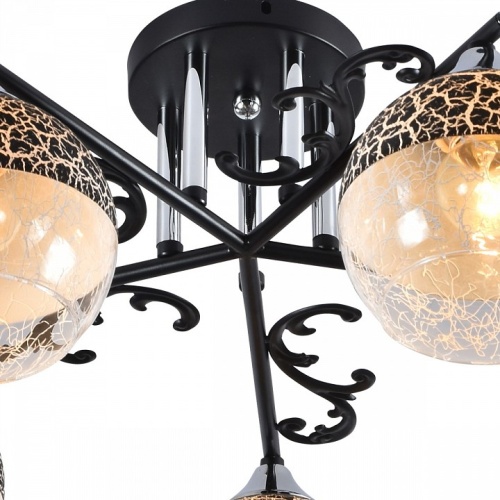 Потолочная люстра 01277-0.3-05B BK+CR в Нижнем Новгороде фото 2