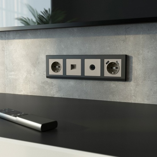 ТВ-розетка без рамки Werkel дымчатый W1283004 в Нижнем Новгороде фото 2