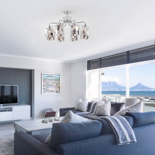 Люстра на штанге Eurosvet Scoppio 10101/8 хром/прозрачный хрусталь Strotskis в Нижнем Новгороде фото 4