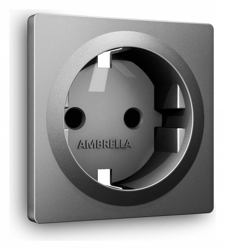 Накладка для розетки с заземлением и со шторками Ambrella Volt ALFA AP6570 в Нижнем Новгороде