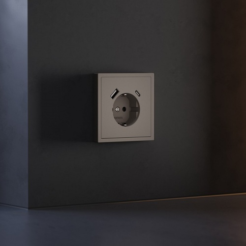 Накладка для розетки с заземлением и со шторками и 2хUSB type A и C Voltum S70 VLS001014 в Нижнем Новгороде фото 5