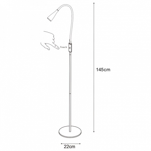 Торшер Lucide Zozy 18756/03/30 в Нижнем Новгороде фото 3