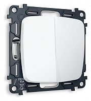 Выключатель двухклавишный без рамки Ambrella Volt OMEGA MO123010 в Нижнем Новгороде