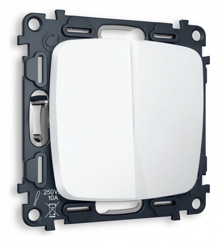 Выключатель двухклавишный без рамки Ambrella Volt OMEGA MO123010 в Нижнем Новгороде