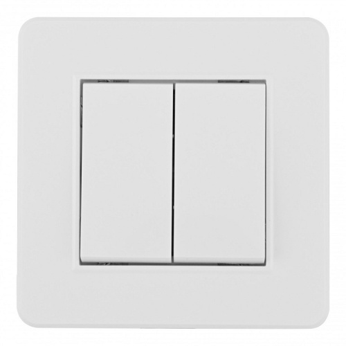 Выключатель двухклавишный Arte Milano SET16-1 SET16-1-30-2 white в Нижнем Новгороде фото 3