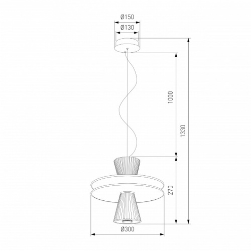 Подвесной светильник Eurosvet Titania 40028/1 LED белый в Москве фото 2