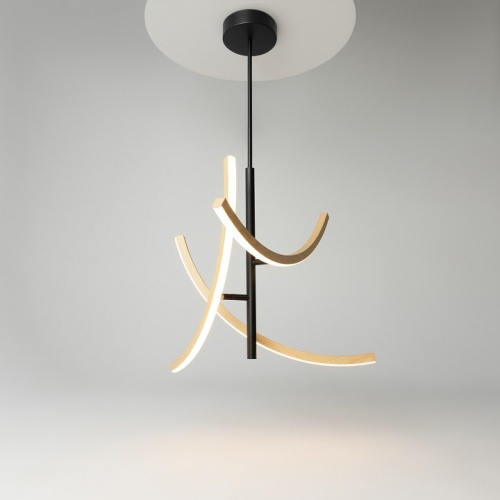 Люстра на штанге Maytoni Wabi MOD428PL-L27BK в Нижнем Новгороде фото 8