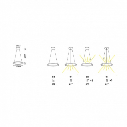 Подвесной светильник Mantra Riumar 8677 в Нижнем Новгороде фото 5