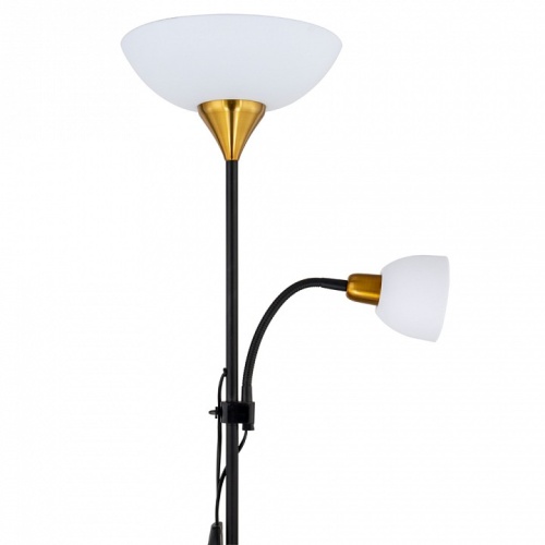 Торшер с подсветкой Arte Lamp Duetto A9569PN-2BK в Качканаре фото 4