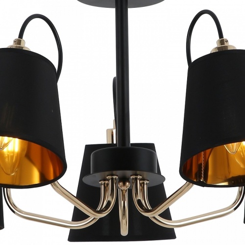 Люстра на штанге ILLUMICO  IL6120-5COU-79 BK GD в Нижнем Новгороде фото 3