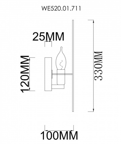 Бра Wertmark Palma WE520.01.711 в Кировске фото 2