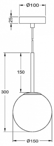 Подвесной светильник Maytoni Basic form MOD321PL-01B в Белокурихе фото 3