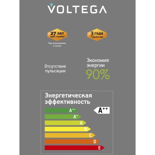 Лампа светодиодная Voltega 271 E27 4Вт 2200K 8574 в Нижнем Новгороде фото 5