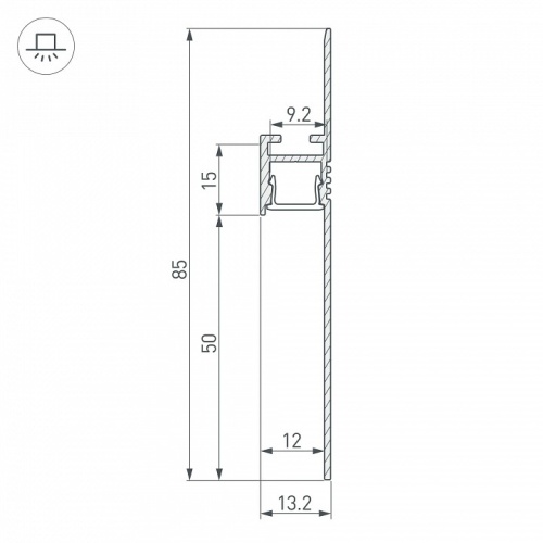 Профиль для плинтусов Arlight PLINTUS 041776 в Нижнем Новгороде фото 2
