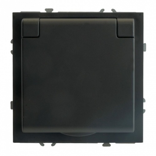 Розетка с заземлением и со шторкой, с крышкой Stekker Эмили 49852 в Нижнем Новгороде фото 3