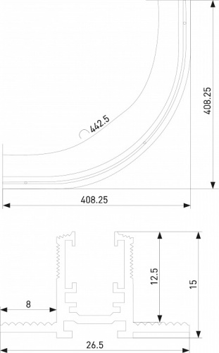 Трек встраиваемый Elektrostandard Mini Magnetic a067998 в Нижнем Новгороде фото 2