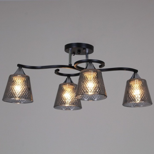 Люстра на штанге 06089-0.3-04 BK+CR в Нижнем Новгороде фото 4