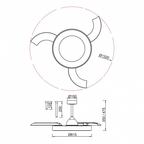 Светильник с вентилятором Mantra NISEKO FAN 9058 в Нижнем Новгороде фото 6