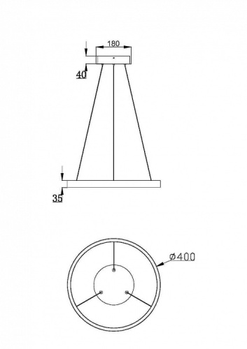 Подвесной светильник Maytoni Rim MOD058PL-L22BK в Нижнем Новгороде фото 3