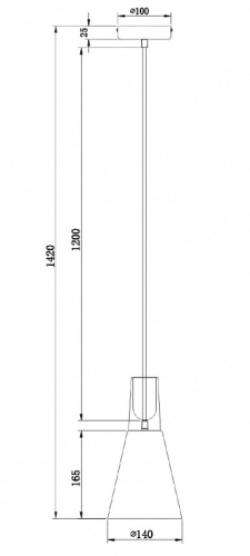 Подвесной светильник Maytoni Bicones P359-PL-140-C в Дудинке фото 3