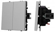 Выключатель двухклавишный без рамки Arlight SWT-NOBE 059420 в Нижнем Новгороде