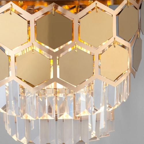 Накладной светильник Eurosvet Ariana 10124/2 золото/прозрачный хрусталь Strotskis (10113/2) в Нижнем Новгороде фото 3