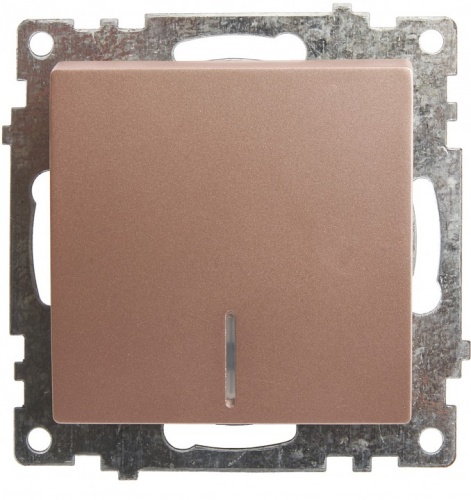 Выключатель одноклавишный с подсветкой без рамки Stekker Катрин 39591 в Нижнем Новгороде