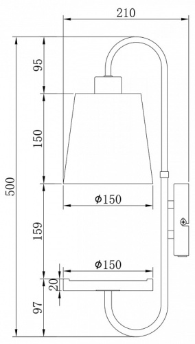 Бра с полкой Escada Aspen 582/1A в Нижнем Новгороде фото 4