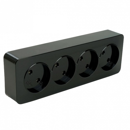 Розетка четверная без заземления Stekker София 49319 в Нижнем Новгороде фото 2